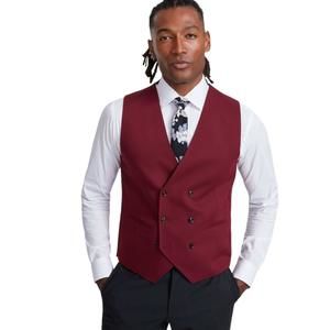 Elegant Burgundy Men's Vest